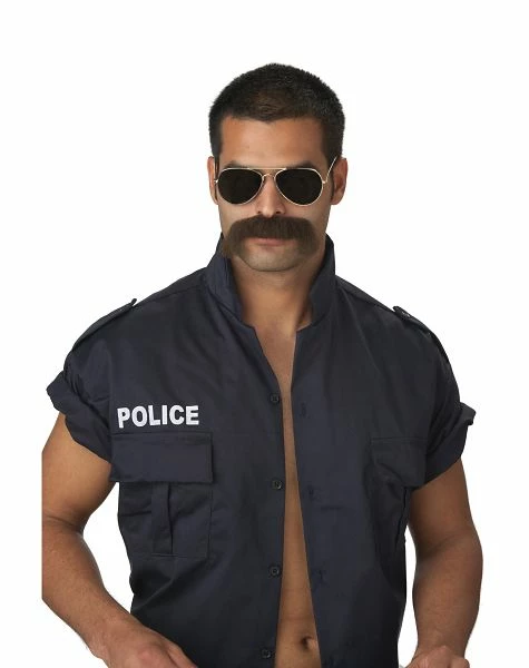 Spirit Halloween Brown Handlebar Mustache 1 Spirit Halloween Brown Handlebar Mustache