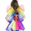 Spirit Halloween Kids Neon Rainbow Wings