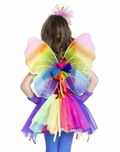 Spirit Halloween Kids Neon Rainbow Wings