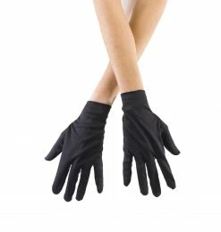 Spirit Halloween Kids Short Black Gloves