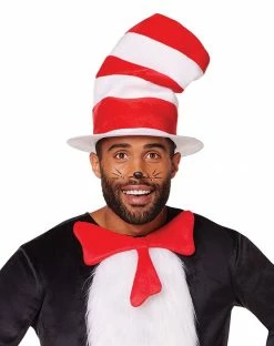 Spirit Halloween Adult Cat in the Hat One Piece Costume - Dr. Seuss -Halloween ACCESSORIES store 01253954 d