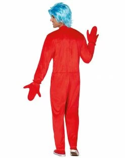 Spirit Halloween Adult Thing 1 and 2 One Piece Costume - Dr. Seuss -Halloween ACCESSORIES store 01253962 c