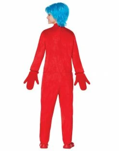 Spirit Halloween Adult Thing 1 and 2 One Piece Costume - Dr. Seuss -Halloween ACCESSORIES store 01253962 d