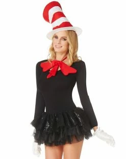Spirit Halloween Cat in the Hat Costume Kit Deluxe - Dr. Seuss -Halloween ACCESSORIES store 01254218 c