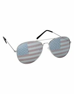 Spirit Halloween USA Flag Aviator Sunglasses