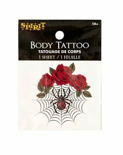Spirit Halloween Black Widow Tattoo