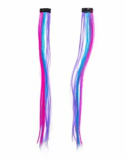 Spirit Halloween Multi Colored Hair Extensions