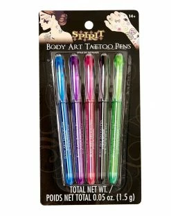 Spirit Halloween Body Art Tattoo Pens