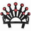 Spirit Halloween Red Stoned Black Tiara