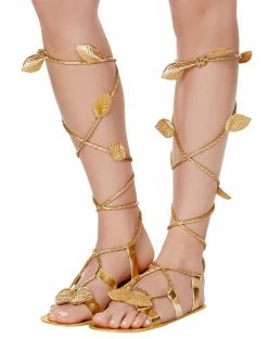 Spirit Halloween Gold Sandals