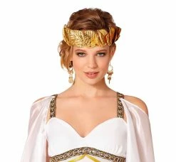 Spirit Halloween Gold Roman Wreath -Halloween ACCESSORIES store 01266329 c