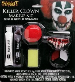 Spirit Halloween Killer Clown Makeup Kit -Halloween ACCESSORIES store 01267889 b