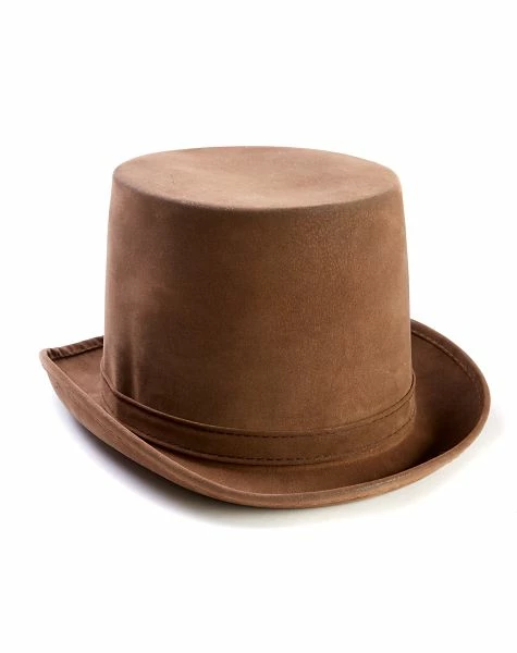Spirit Halloween Brown Top Hat - Deluxe 1 Spirit Halloween Brown Top Hat - Deluxe