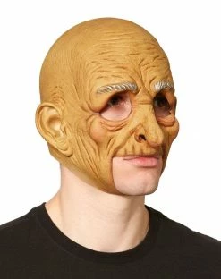 Spirit Halloween Chinless Old Man Half Mask -Halloween ACCESSORIES store 01271469 c