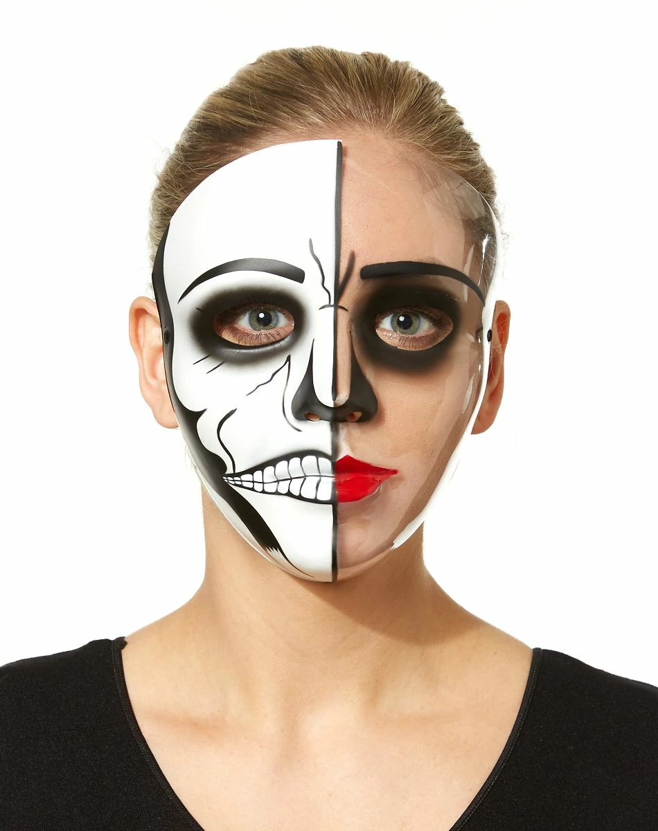 Spirit Halloween Skeleton Half Mask 1 Spirit Halloween Skeleton Half Mask