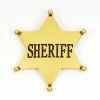 Spirit Halloween Western Sheriff Gold Badge