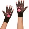 Spirit Halloween Fishnet Kitty Paw Gloves