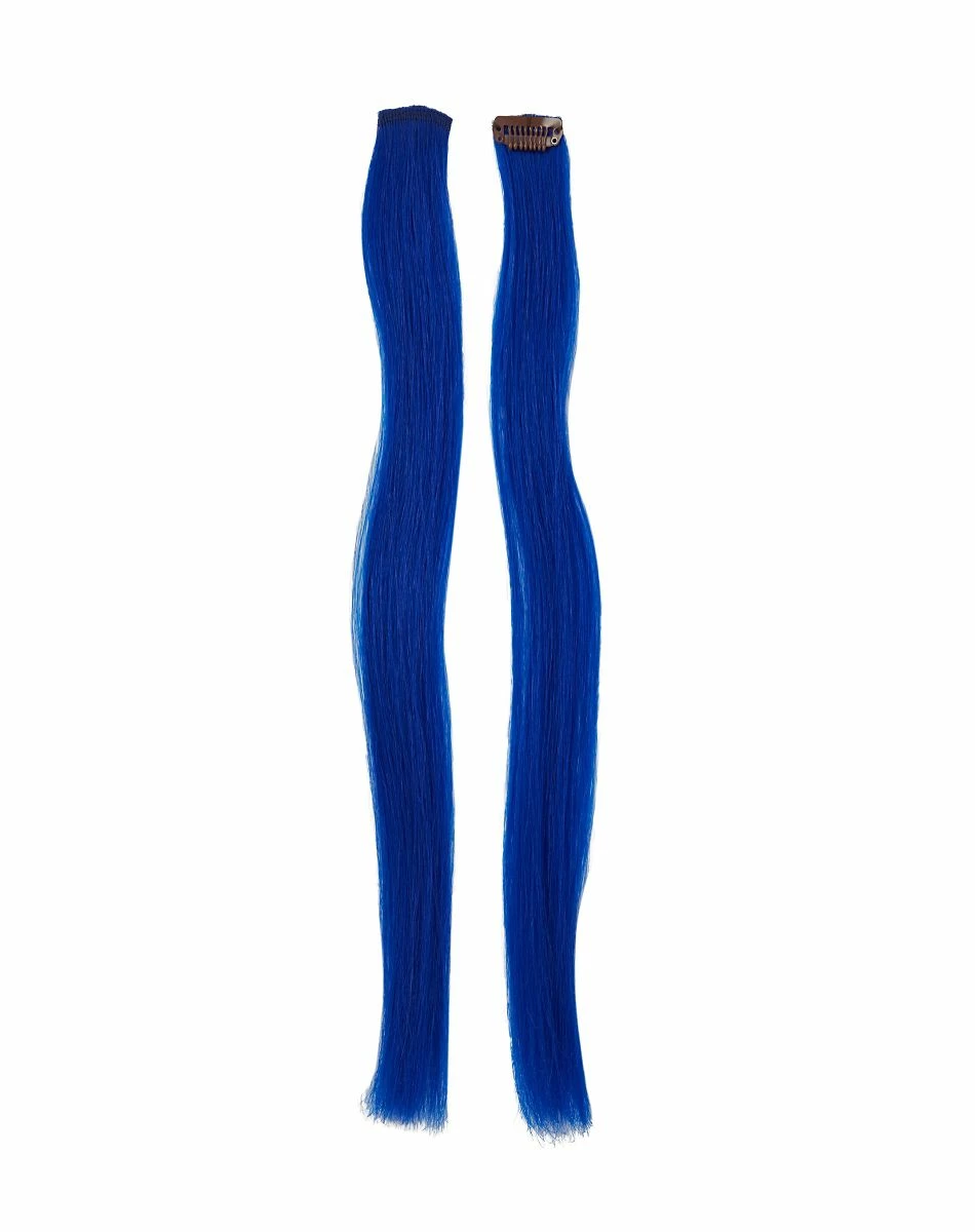 Spirit Halloween Bright Blue Clip In Hair Extensions 1 Spirit Halloween Bright Blue Clip In Hair Extensions