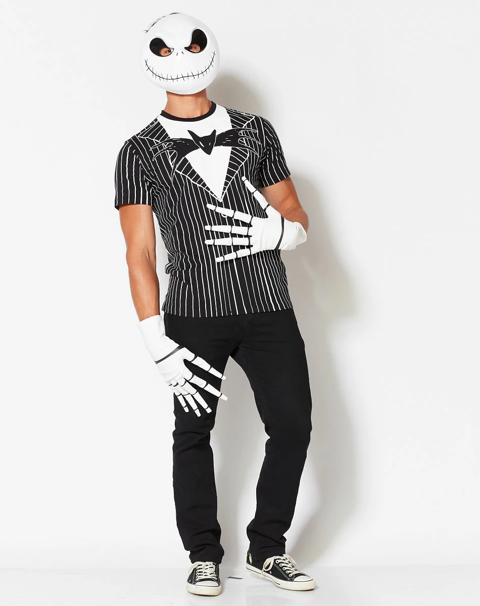 Spirit Halloween Jack Skellington Half Mask - The Nightmare Before Christmas 2 Spirit Halloween Jack Skellington Half Mask - The Nightmare Before Christmas - Image 2
