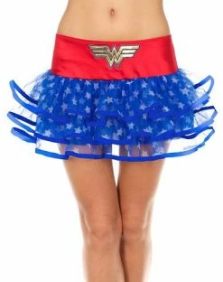 Spirit Halloween Adult Ribboned Wonder Woman Tutu Skirt - DC Comics