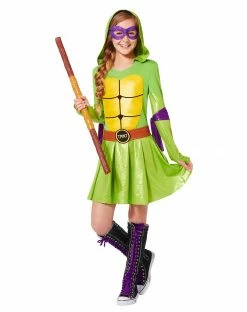 Spirit Halloween Kids Hooded TMNT Dress Costume - Teenage Mutant Ninja Turtles