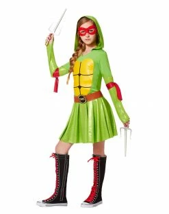 Spirit Halloween Kids Hooded TMNT Dress Costume - Teenage Mutant Ninja Turtles -Halloween ACCESSORIES store 01288737 d