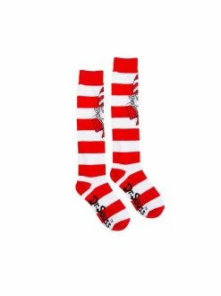 Spirit Halloween Striped Cat in the Hat Knee High Socks - Dr. Seuss