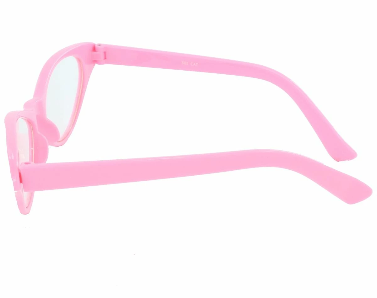 Spirit Halloween '50s Pink Rhinestone Cat Eye Glasses 2 Spirit Halloween '50s Pink Rhinestone Cat Eye Glasses - Image 2