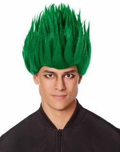 Spirit Halloween Spiked Green Wig