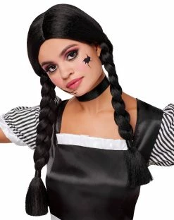 Spirit Halloween Braided Black Wig