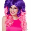 Spirit Halloween Pink and Purple Wig