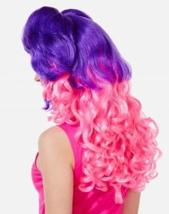 Spirit Halloween Pink and Purple Wig -Halloween ACCESSORIES store 01297589 c