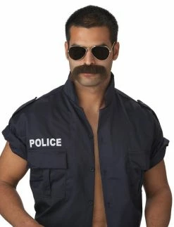 Spirit Halloween Brown Cop Mustache