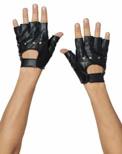 Spirit Halloween Fingerless Racer Gloves