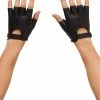 Spirit Halloween Fingerless Faux Leather Gloves