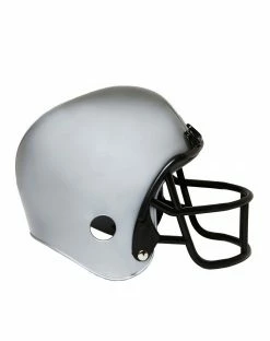Spirit Halloween Silver Football Helmet -Halloween ACCESSORIES store 01301530 c