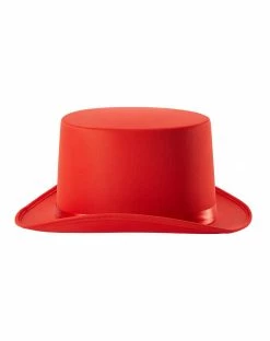 Spirit Halloween Red Top Hat -Halloween ACCESSORIES store 01302157 c