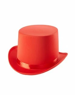 Spirit Halloween Red Top Hat -Halloween ACCESSORIES store 01302157 d