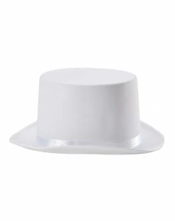 Spirit Halloween White Top Hat -Halloween ACCESSORIES store 01302181 c