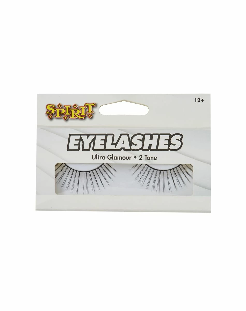 Spirit Halloween Black and White Fake Eyelashes 2 Spirit Halloween Black and White Fake Eyelashes - Image 2