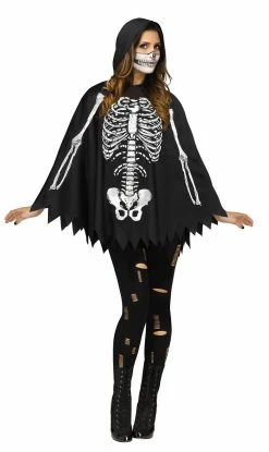 Spirit Halloween Adult Skeleton Poncho