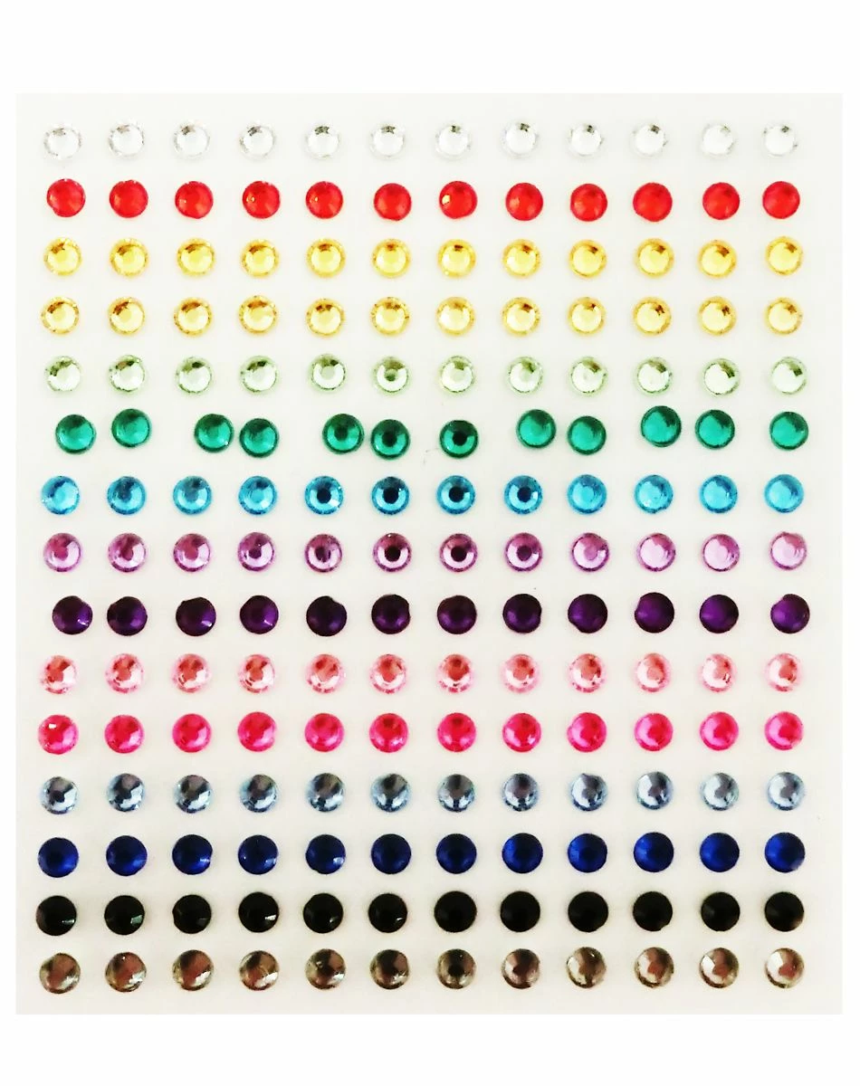 Spirit Halloween Rainbow Rhinestone 180 Piece Set 2 Spirit Halloween Rainbow Rhinestone 180 Piece Set - Image 2