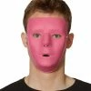 Spirit Halloween Blank Face Pink Half Mask