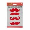 Spirit Halloween 4pk Red Mustaches