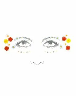 Spirit Halloween 60s Flower Face Decal