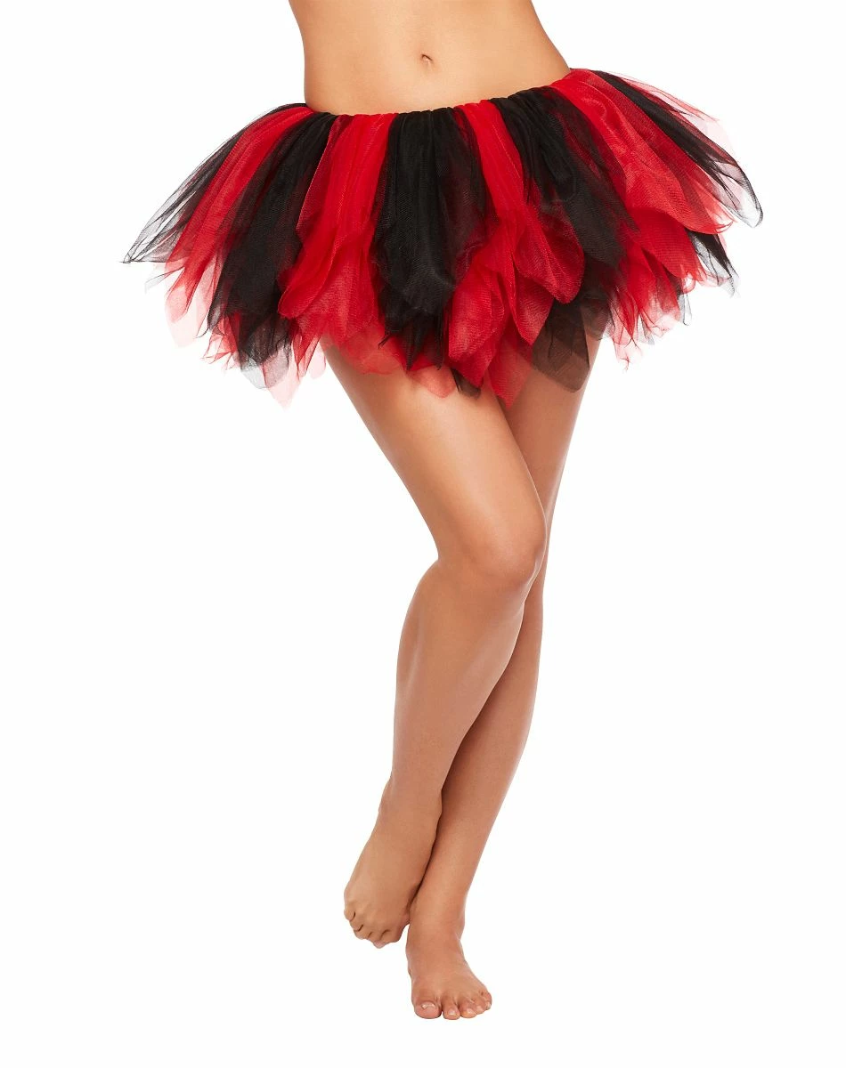 Spirit Halloween Black and Red Shredded Tutu 1 Spirit Halloween Black and Red Shredded Tutu