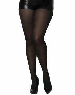 Spirit Halloween Opaque Tights - Black -Halloween ACCESSORIES store 01307677 a