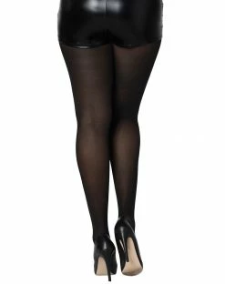Spirit Halloween Opaque Tights - Black -Halloween ACCESSORIES store 01307677 b