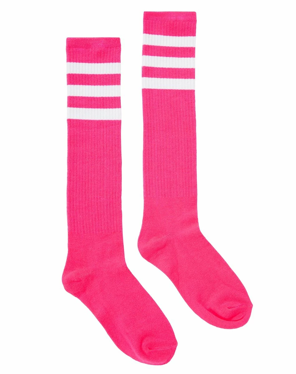 Spirit Halloween Neon Pink Athletic Socks 1 Spirit Halloween Neon Pink Athletic Socks
