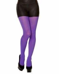 Spirit Halloween Opaque Purple Tights -Halloween ACCESSORIES store 01308980 a